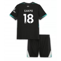 Maglia Calcio Liverpool Cody Gakpo #18 Seconda Divisa Bambino 2024-25 Manica Corta (+ pantaloncini)